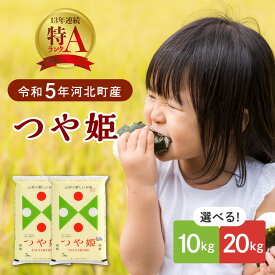 【ふるさと納税】令和5年産 米 発送時期が選べる 特別栽培米 つや姫 10kg 20kg 山形県産 【JAさがえ西村山】つやひめ 山形県 河北町 2023年 令和5年 白米 精米 こめ ブランド米 ごはん ご飯 送料無料 お取り寄せ