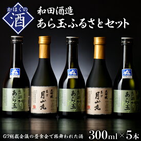 【ふるさと納税】日本酒 あら玉ふるさとセット（大吟醸名刀月山丸と出羽燦々純米吟醸あら玉）お酒 酒 さけ sake 山形 河北 ご当地 やまがた かほく 飲み比べ セット 普段 デイリー 晩酌 食事 ギフト お取り寄せ 送料無料