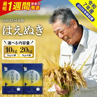 【ふるさと納税】【1週間発送 受付中!】レビュー高評価 米 はえぬき 令和...