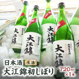 【ふるさと納税】日本酒（生酒）大江錦初しぼり720ml×1本