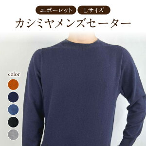 【ふるさと納税】 カシミヤメンズニットエポーレット Lサイズ