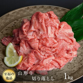 【ふるさと納税】山形牛　切り落とし1kg（500g×2P）山形県真室川町
