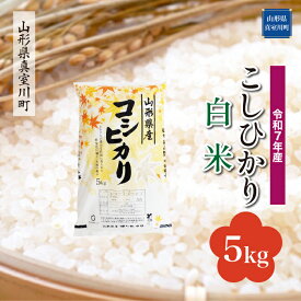 【ふるさと納税】 令和7年産 真室川町厳選 コシヒカリ ［白米］ 5kg（5kg×1袋）