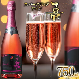 【ふるさと納税】 スパークリング ロゼ 嘉 スパークリングワイン 辛口 750ml [高畠ワイナリー 山形県 高畠町 tk06ays730100] 炭酸 お酒 酒