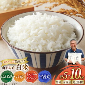 【ふるさと納税】 米 令和7年 選べる定期便・品種・内容量 5kg 10kg 3回 6回 はえぬき つや姫 ミルキークイーン 雪若丸 定期 お米 こめ 白米 精米 ごはん 新米 5キロ 10キロ [渡部ファーム 山形県 高畠町 tk06ays810045]