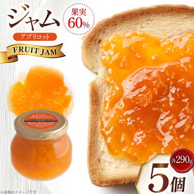 【ふるさと納税】 ジャム 果実60%のアプリコットジャム 290g 5個 セット [tk06ayt090003 山形県 高畠町 成城石井酒販] アプリコット アンズジャム あんずジャム