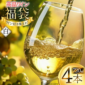 【ふるさと納税】 白ワイン 詰め合わせ おまかせ福袋 高畠ワイン 720ml × 4本 [高畠ワイナリー 山形県 高畠町 tk06ays730088] 酒 お酒 飲み比べ 酒 さけ アルコール 飲み比べ セット パーティー