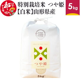 【ふるさと納税】特別栽培米 つや姫 5kg 【白米】 山形県産 【船山ファーム】令和5年産