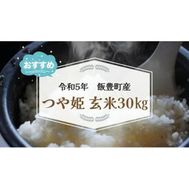 【ふるさと納税】つや姫　玄米30kg(令和5年飯豊町産)【1396964】