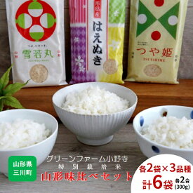 【ふるさと納税】【精米】グリーンファーム小野寺の特別栽培米山形味比べセット