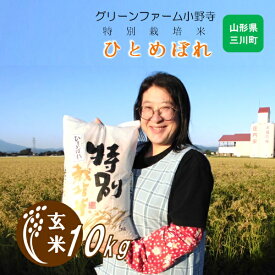【ふるさと納税】【玄米】グリーンファーム小野寺の特別栽培米ひとめぼれ10kg