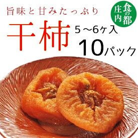 【ふるさと納税】食の都庄内　庄内柿の干柿10パック※12月下旬～3月発送（有限会社庄内旬青果）