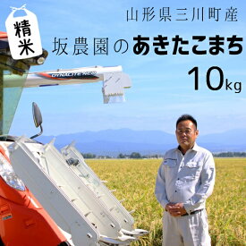 【ふるさと納税】【精米】坂農園の厳選米！あきたこまち10kg