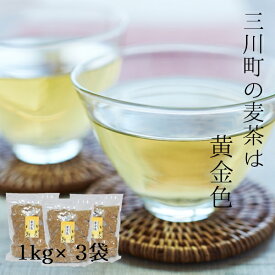 【ふるさと納税】庄内協同農産の三川産麦茶　お徳用約3kg（約1kg×3袋）セット （庄内協同農産）