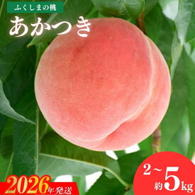 【ふるさと納税】果樹園きつない 福島のもも「あかつき」約2kg 約3kg 約5kg【2026年発送 先行予約】