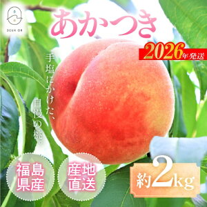 【ふるさと納税】No.2669もも「あかつき」約2kg【2026年発送 先行予約】