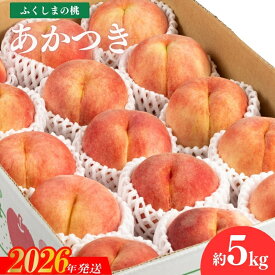 【ふるさと納税】No.2041 【2026年発送 先行予約】福島のもも　あかつき　約5kg