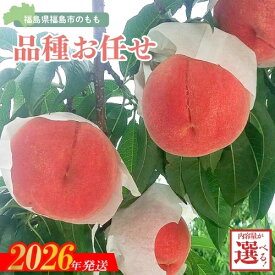 【ふるさと納税】福島の桃 品種・玉数おまかせ いとう農園_平野 選べる内容量 約2kg 約3kg【2026年発送】