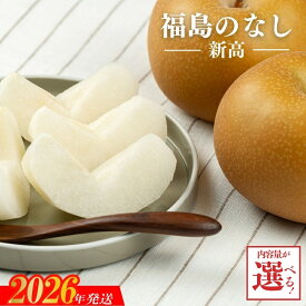 【ふるさと納税】梨 なし 新高 約2kg 約3kg 約5kg【2026年発送】円和 青果部 フルーツ 果物 お取り寄せ おとりよせ 福島 ふくしま 福島市 和梨 赤梨