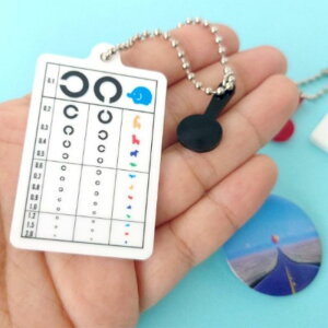 【ふるさと納税】No.2821視力表のキーホルダー ナインディーnine-D