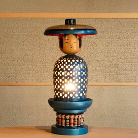 【ふるさと納税】No.2840 土湯こけしのスタンドライト　陳野原幸紀作