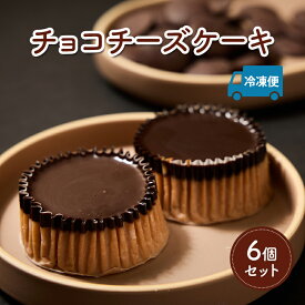 【ふるさと納税】ケーキ チョコチーズケーキ 6個セット 誕生日や内祝いなど、贈答品にもおすすめ！ チョコ チーズケーキ チーズ 菓子 お菓子 おかし 焼菓子 焼き菓子