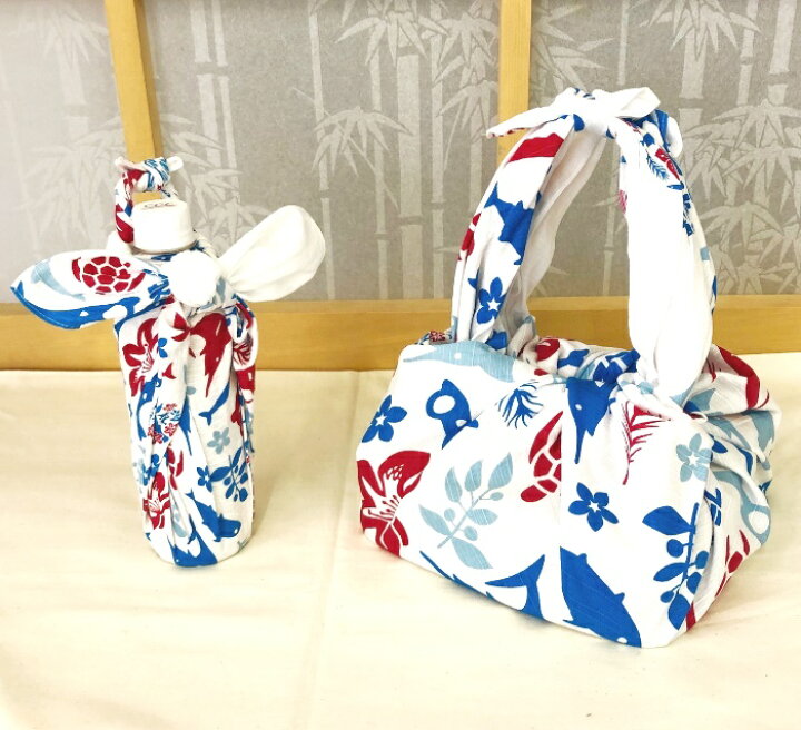 楽天市場 ふるさと納税 フラシティいわき オリジナル風呂敷 フラしき 大小セット 三色ver 福島県いわき市