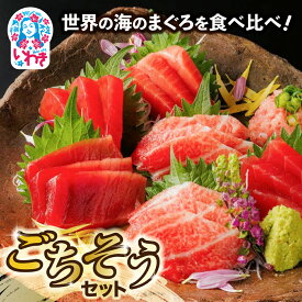 【ふるさと納税】世界の海のまぐろを食べ比べ　ごちそうセット | いわき市 まぐろ 食べ比べ セット 世界のまぐろ 本まぐろ みなみまぐろ メバチまぐろ キハダまぐろ びんちょうまぐろ ねぎとろ ネギトロ 刺身 冷凍 マグロ 赤身 中トロ 大トロ 真空パック お造り 粗挽 | DK013