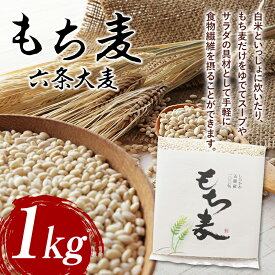 【ふるさと納税】もち麦（六条大麦）1kg F21R-759