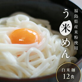 【ふるさと納税】グルテンフリー 米粉で作った麺「う米めん」12食入り F7X-0206