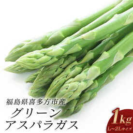 【ふるさと納税】グリーンアスパラガス 1kg（2L、L込）　【07208-0690】