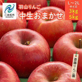 【ふるさと納税】 ＼選べる容量！／《2026年10月以降順次発送》羽山のりんご　中生おまかせL〜2Lサイズ3kg〜5kg りんご リンゴ 果物 フルーツ 羽山りんご リンゴ 3kg 5kg 人気 くだもの おすすめ お中元 お歳暮 ギフト 二本松市 ふくしま 福島県 送料無料 【斎藤りんご園】