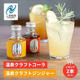【ふるさと納税】 温泉クラフトジンジャーシロップとコーラシロップセット ドリンク 炭酸 クラフト シロップ プレゼント 人気 ランキング おすすめ ギフト 故郷 ふるさと 納税 福島 ふくしま 二本松市 送料無料 【株式会社佐藤物産】