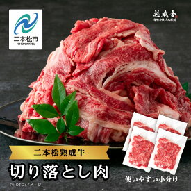 【ふるさと納税】＼年内発送可能！／二本松熟成牛 切り落とし1kg（250g×4袋）〜4kg （250g×16袋）小分け 牛肉 肉 切落し 薄切り 部位 お取り寄せ グルメ 牛丼 炒めもの ギフト プレゼント おすすめ お歳暮 二本松市 福島県 送料無料 【有限会社エム牧場】