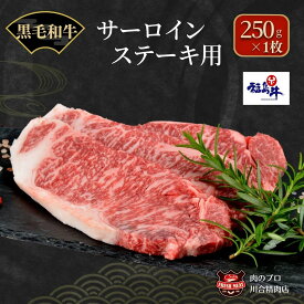 【ふるさと納税】川合精肉店 黒毛和牛(福島牛)サーロインステーキ用250g 肉 焼肉 すき焼き ステーキ しゃぶしゃぶ バーベキュー BBQ パーティ ランキング ギフト 贈答 プレゼント 熨斗 のし 牛 豚 鶏 羊 福島県 田村市 川合精肉店 《レビューキャンペーン》