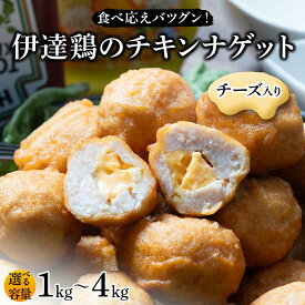 【ふるさと納税】＼選べる容量／食べ応えバツグン！伊達鶏のチーズinチキンナゲット 1kg 2kg 3kg 4kg 冷凍 お弁当 おかず 伊達鶏 簡単調理 福島県 伊達市 F21C-097var