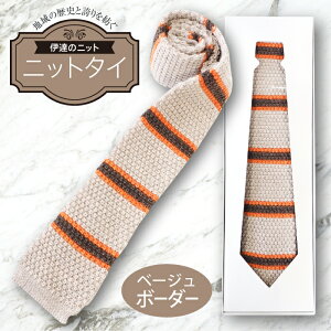 【ふるさと納税】 【選べる種類・カラー】 ネクタイ (ニット) 無地 ボーダー ニットタイ 黒 ブラック 茶 ブラウン 紺 ネイビー グレー チャコール 福島ニット 福島県 伊達市 F20C-023var