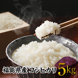 【ふるさと納税】福島県産 コシヒカリ 5kg 令和7年産米 精米 白米 お米 おこめ ご飯 ごはん 東北 F20C-273