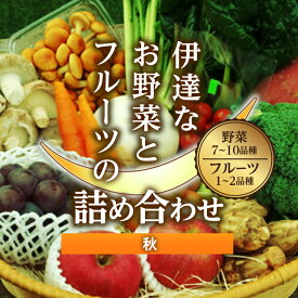 【ふるさと納税】 伊達なお野菜とフルーツの詰め合わせ（秋） F20C-492