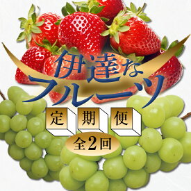 【ふるさと納税】＜2026年春から開始の定期便＞伊達なフルーツ定期便 (いちご・ぶどう) 果物 フルーツ 苺 イチゴ 葡萄 ブドウ 福島県 伊達市 F20C-511