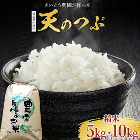 【ふるさと納税】 2026年産米 さいとう農園が作った天のつぶ 【先行予約】2026年11月下旬より順次発送 さいとう農園が作った天のつぶ 〈精米〉 〈 5kg／10kg 〉 白米 ご飯 ごはん ライス 伊達市 F20C-688var