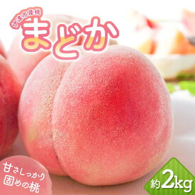 【ふるさと納税】【2026年出荷分先行予約】福島県産 まどか 約2kg (5～7玉) 岡崎ファーム 大玉 固め 伊達の桃 桃 フルーツ 果物 もも モモ momo F20C-644