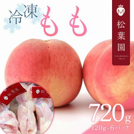 【ふるさと納税】冷凍もも 720g （120g×6パック）桃 モモ 冷凍フルーツ デザート スイーツ シャーベット アイス フルーツ 果物 くだもの 福島県 伊達市 F20C-808