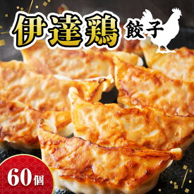 【ふるさと納税】福島県 伊達市産 【リピーター多数】旨味たっぷり 伊達鶏 餃子 60個入り（12個×5パック） 冷凍 銘柄鶏 ブランド鶏 ぎょうざ ギョーザ お手軽餃子 薄皮 特製あん だてどり 鶏肉餃子 惣菜 F20C-457