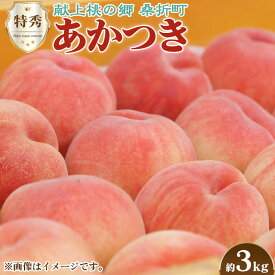 【ふるさと納税】No.096 もも（あかつき）特秀　約3kg「献上桃の郷」ブランド品【返礼品発送期間：令和6年7月～8月頃】 ／ フルーツ 果物 送料無料 福島県 特産品 期間限定の先行予約となる訳あり返礼品