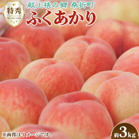 【ふるさと納税】もも【ふくあかり・2026年産先行受付】特秀　3kg　桑折町産　JAふくしま未来　桃／ モモ 果物 フルーツ 送料無料 福島県 特産品 No.169