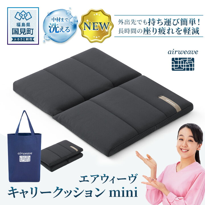楽天市場】【ふるさと納税】エアウィーヴ キャリークッションmini 