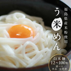 【ふるさと納税】＼選べる容量・回数・定期便／ グルテンフリー 米粉で作った麺「う米めん」 《12袋 30袋 100袋》 定期便 2回 3回 F21T-242var