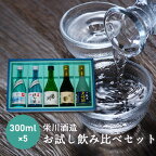 ＜栄川酒造＞日本酒飲み比べセット(300ml×5本) お試し 日本酒 大吟醸 純米 山田錦 はしご酒 会津印 水の音 お酒 酒 アルコール 栄川酒造 飲み比べ セット 詰合せ F4D-0085