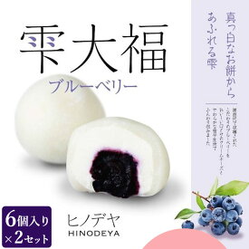 【ふるさと納税】雫大福ブルーベリー6個入×2セット ※沖縄・離島への配送不可